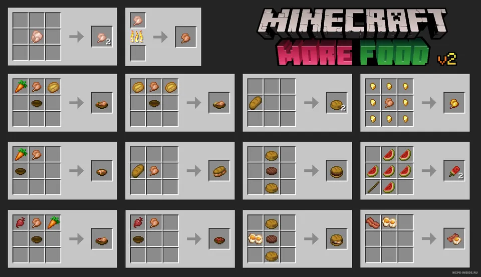 Ko'proq taom 2.1 — Minecraft mod, rasm 2