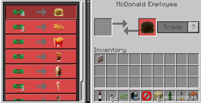 Fast food — Minecraft mod, rasm 2