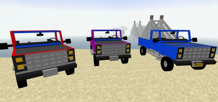Transport vositalari — Minecraft mod, rasm 1
