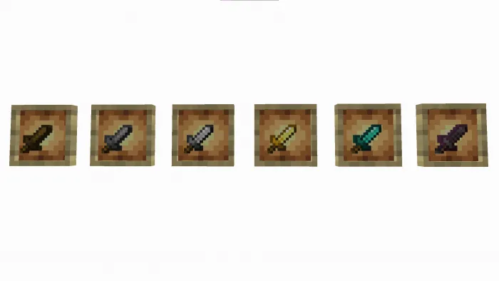 Qurol va anjomlarni kattalashtirish — Minecraft mod, rasm 2
