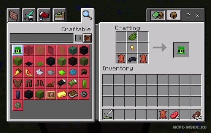 Bargli shlyapa — Minecraft mod, rasm 2