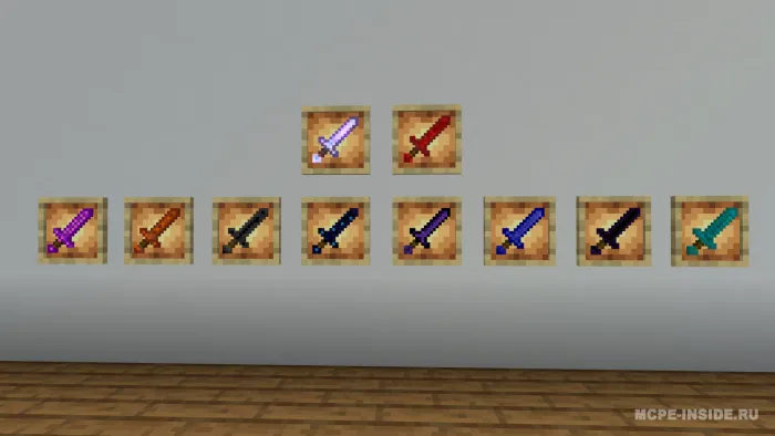Rqs tushuvchi qilichlar — Minecraft mod, rasm 1