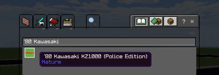 Kawasaki KZ1000 — Minecraft mod, rasm 4