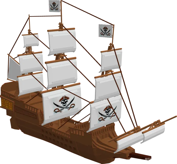 Buyuk qaroqchilar kemasi — Minecraft mod, rasm 2