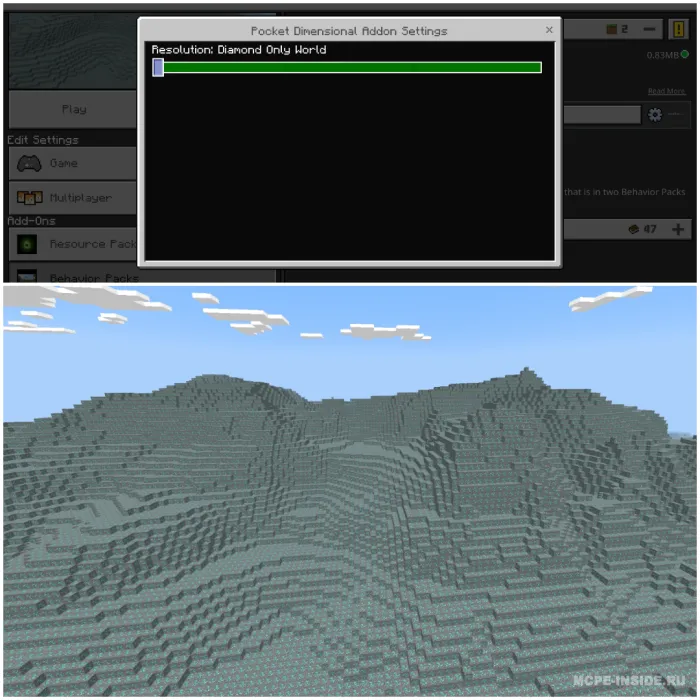 Faqat ma'lum dunyo — Minecraft mod, rasm 2