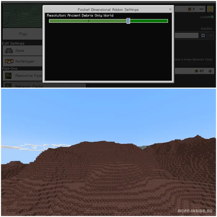 Faqat ma'lum dunyo — Minecraft mod, rasm 4