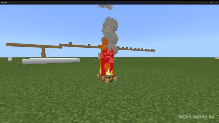 Gulxanlar moblarni yoqishi mumkin — Minecraft mod, rasm 1