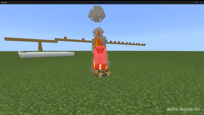 Gulxanlar moblarni yoqishi mumkin — Minecraft mod, rasm 2