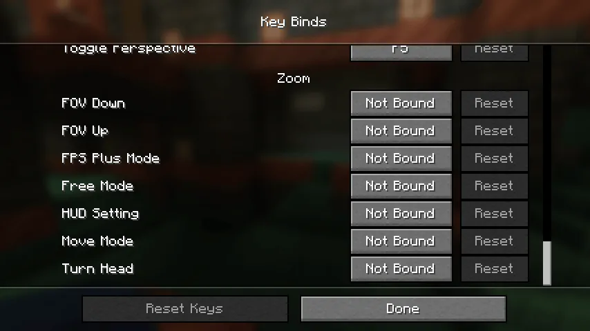Zoom camera — Minecraft mod, rasm 4