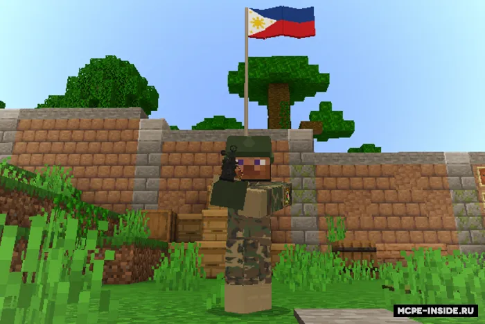 Filippin armiyasi — Minecraft mod, rasm 4