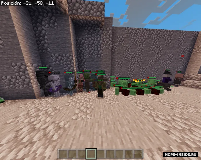 Sog'lik indikatori — Minecraft mod, rasm 1