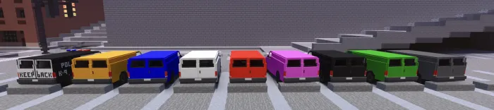 Furgonlar to'plami — Minecraft mod, rasm 2