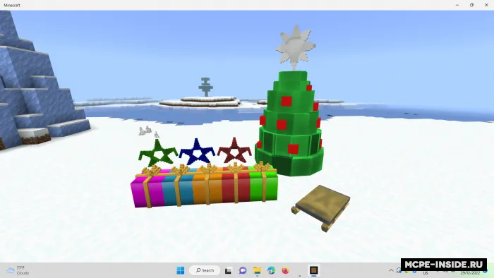 Yangi yil bezaklari — Minecraft mod, rasm 1
