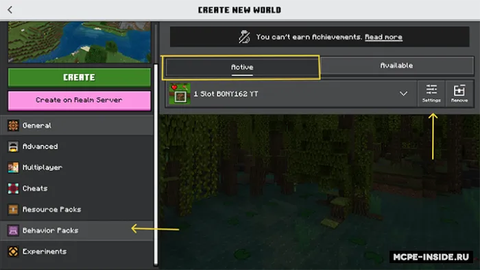 "1 slot" sinovi — Minecraft mod, rasm 1