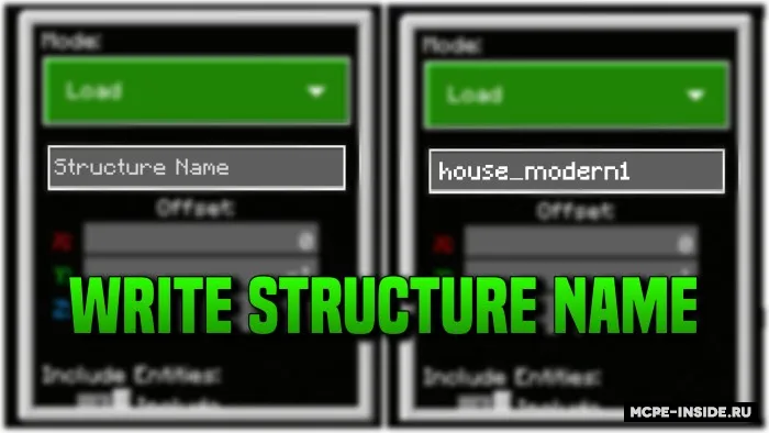 Bir bosishda struktura — Minecraft mod, rasm 2
