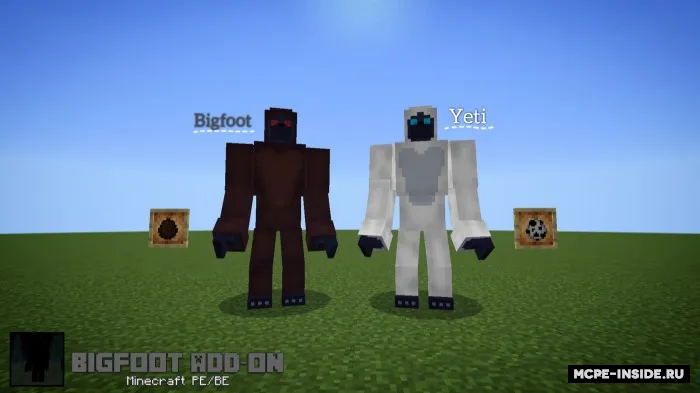 Bigfoot va Yeti — Minecraft mod, rasm 1