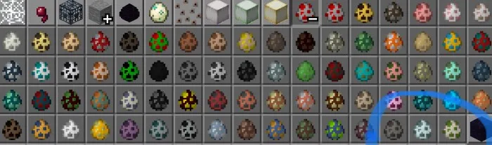 Yangi chaqiruv tuxumlari — Minecraft mod, rasm 1
