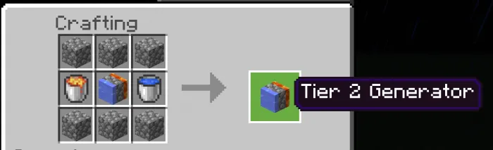 Kon-generator bloki — Minecraft mod, rasm 2
