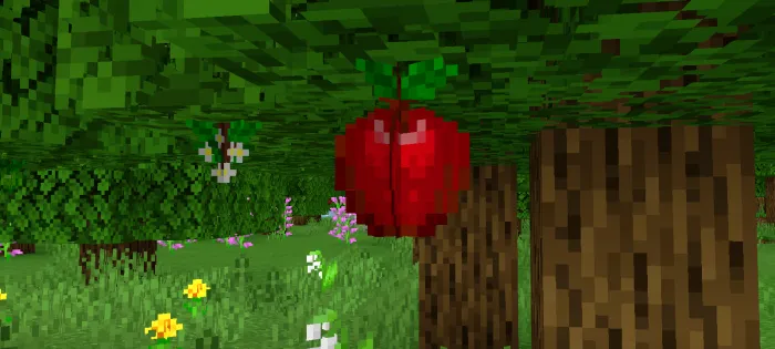 Olmalar plyus — Minecraft mod, rasm 1