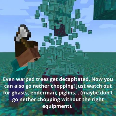 Vein Miner va Treecapitator kombinatsiyasi