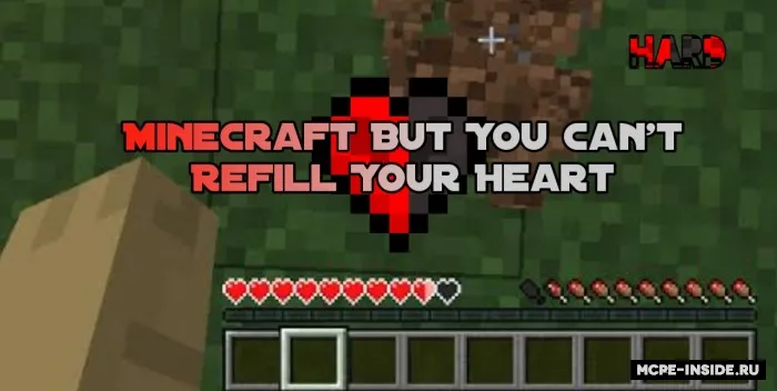 Minecraft, lekin siz regeneratsiya qila olmaysiz — Minecraft mod, rasm 1