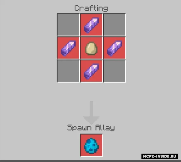 Chaqiruv tuxumlarini yaratish — Minecraft mod, rasm 1