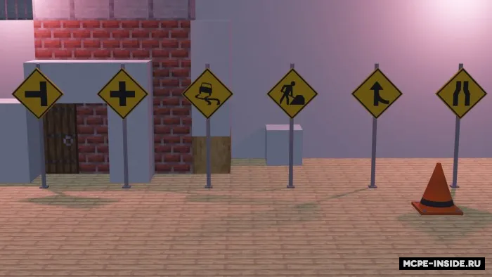 Yo'l belgilari — Minecraft mod, rasm 2