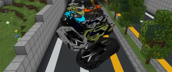 Zamonaviy Lamborghini to'plami — Minecraft mod, rasm 1