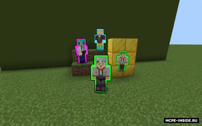 Turli rangdagi porlash effekti — Minecraft mod, rasm 2