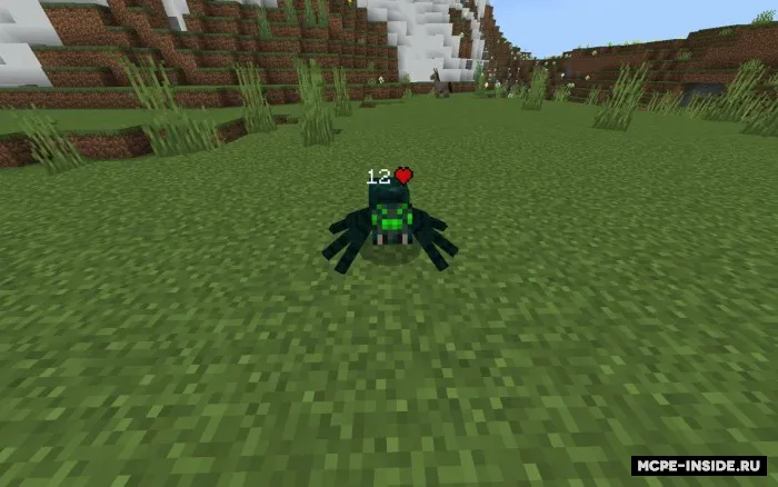 Yashil g'or o'rgimchaklari — Minecraft mod, rasm 1