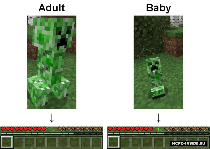 Chaqaloq moblar — Minecraft mod, rasm 4