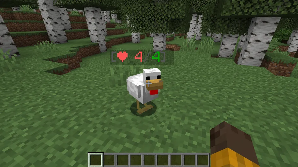 Health & Damage HUD — Minecraft mod, rasm 3