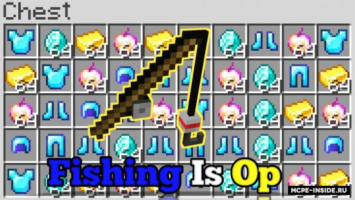 Baliq ovlash mega buyumlar beradi — Minecraft mod, rasm 1