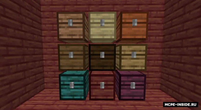 Teksturali sandiqlar — Minecraft mod, rasm 1