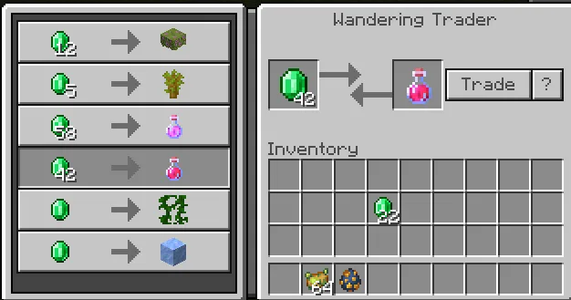 Yaxshilangan sargardon savdogar — Minecraft mod, rasm 3