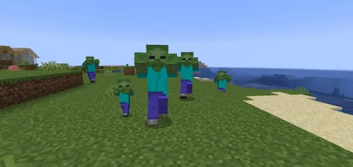 Minecraft, lekin zombi apokalipsisi — Minecraft mod, rasm 2