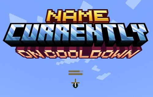 Name Currently On Cooldown — Minecraft mod, rasm 1