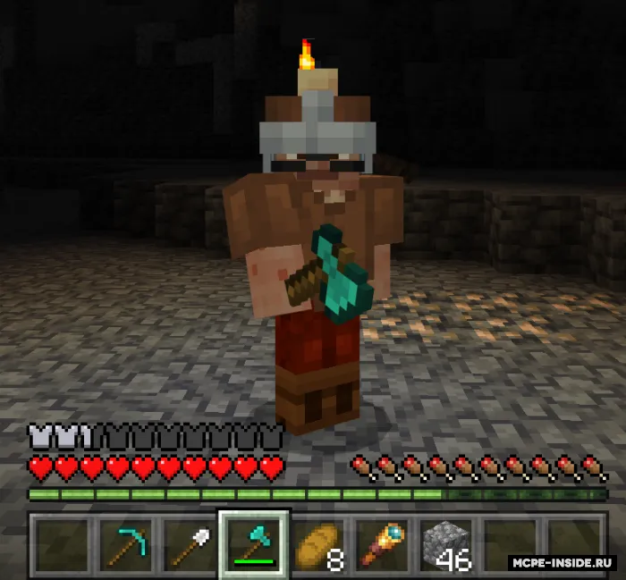 Haqiqiy konchi dubulg'asi — Minecraft mod, rasm 3