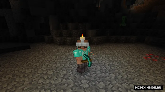 Haqiqiy konchi dubulg'asi — Minecraft mod, rasm 4