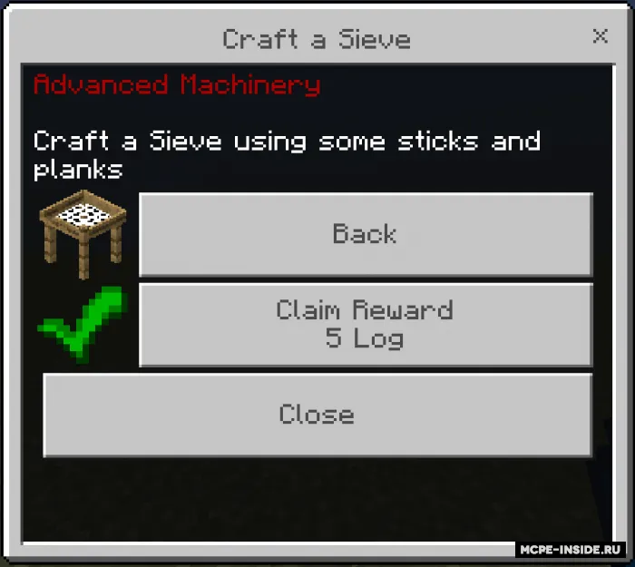 Kvestlar kitobi — Minecraft mod, rasm 2