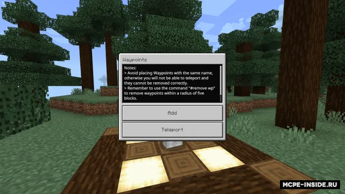 Yo'l nuqtalari — Minecraft mod, rasm 3