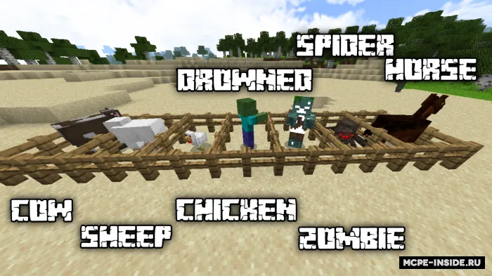 Minecraft, lekin siz moblar yuragi bilan savdo qila olasiz — Minecraft mod, rasm 1