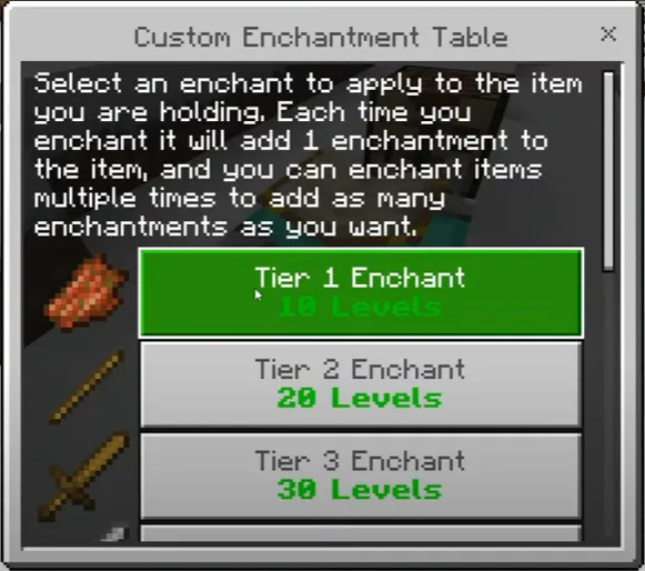 Shaxsiy sehrlar — Minecraft mod, rasm 1