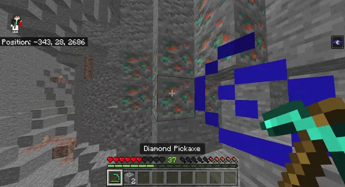 Aniq ruda qazuvchi — Minecraft mod, rasm 1