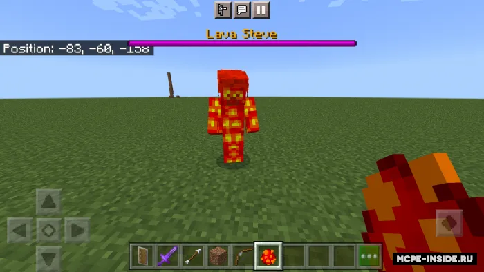 Lava Steve — Minecraft mod, rasm 1