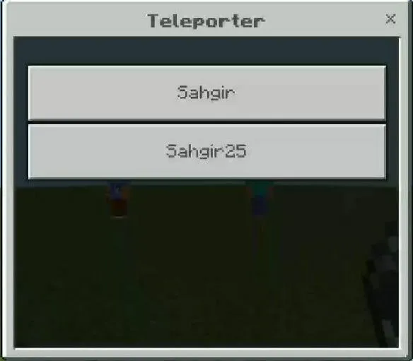 O'yinchilarga teleporter — Minecraft mod, rasm 1