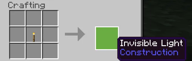 Ko'rinmas nur — Minecraft mod, rasm 3