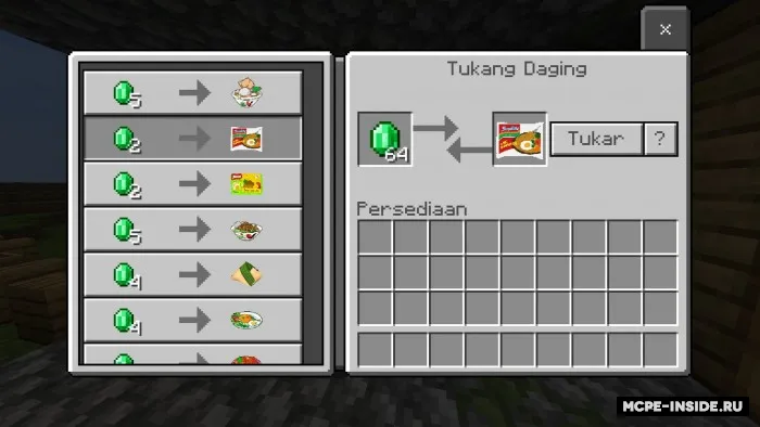 Indoneziya taomlari — Minecraft mod, rasm 3