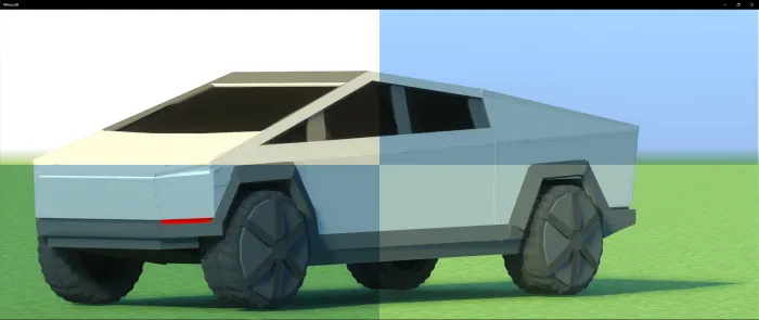 2022 Tesla Cybertruck — Minecraft mod, rasm 1