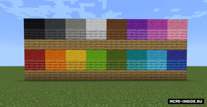 Bo'yaladigan taxtalar — Minecraft mod, rasm 1
